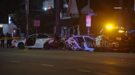 US, Los Angeles: Hollywood Fatal Multi-Car Crash