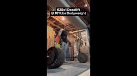 635 lb deadlift at 181 lbs bodyweight. 3.5x bodyweight deadlift