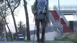 From UK to Istanbul: British activist completing 6.5-month walk to raise aid for Palestinians