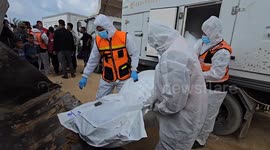 Gaza authorities bury unidentified bodies handed over by Israel