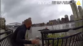 NYPD Officers Brave Frigid Waters to Rescue Woman From River
