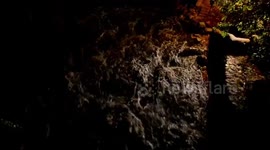 Swollen Ambroz River surges after intense rainfall in Cáceres, Spain