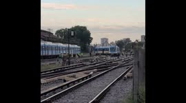 Train derailment triggers chaos in Liniers, Buenos Aires, Argentina