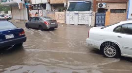 First winter rainfall disrupts daily life in Bagdad