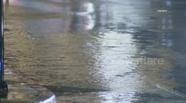 US, Los Angeles: Granada Hills Streets Begin To Flood As Atmospheric River Continues