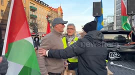 Hundreds in Stockholm protest Israeli attacks on Gaza, restrictions on aid