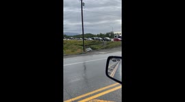 Chevy Gets Stuck in a Ditch After Attempting a Shortcut