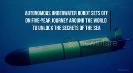Autonomous underwater robot sets off on five-year journey around the world to unlock the secrets of the sea