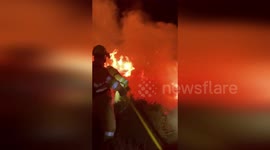 Spain: Wildfires Explode Across Cantabria As 110 Km/H Winds Spread Flames