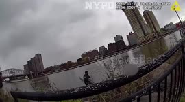 US: Officer Leaps Into Freezing River To Save Teen From Drowning In New York