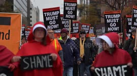 Protesters rally near White House against President Trump