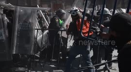 Clashes erupt at anti-violence protest in Mexico City, 20 injured