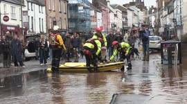 WOMAN RESCUED BY FIRE AND RESCUE SERVICE IN MONNOW STREET MONMOUTH