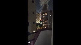 Massive fire erupts along Avenida Salim Farah Maluf in São Paulo, Brazil