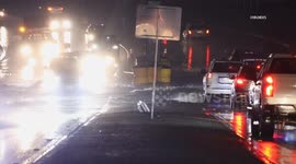 US, Bakersfield: Bakersfield Partial Road Closure On Airport Drive Due To Flooding Part 1