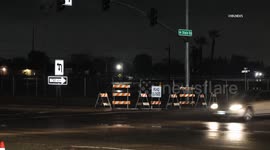 US, Bakersfield: Bakersfield Road Closure On Airport Drive Due To Flooding Part 2