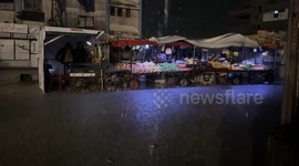 Palestinian families spend winter in tents in Gaza