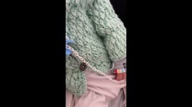 Cat lovingly licks baby’s head in Buenos Aires, Argentina