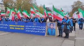 Stop executions in Iran demonstration in London, England