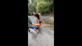 Natural slide in Brazil. Cachoeira do Tobogã, Rio de Janeiro, Cunha, Penha ,Parati (or Paraty), 16 November 2025