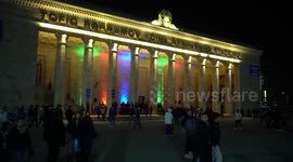 Azerbaijan: The atmosphere at the stadium after the Azerbaijan-France football match