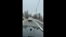 Atmospheric River Brings Snow to San Bernardino Mountains