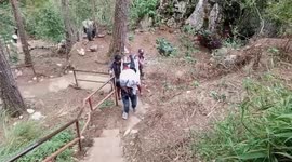 French tourist injured when she slips from hiking trail