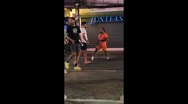 Tourist knocked out in brawl on party strip in Phuket