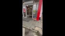 Deer runs into supermarket in Krasnodar Krai, Russia