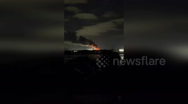 Ireland: Huge Industrial Fire Lights Up Night Sky Over Little Island Cork