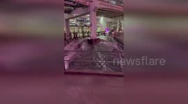 US: Flooding Turns Linq Garage Into Waterfall During Bravocon Weekend
