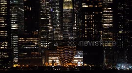 Vessel lighting ceremony marks start of holiday season at Hudson Yards, New York