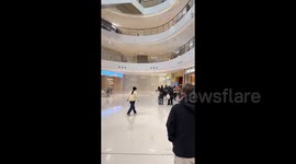 Ceiling collapses at Chinese mall just days after opening, several left with injuries