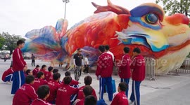 China: Guangzhou's Aoyu fish lantern steals show of National Games