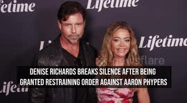Denise Richards breaks silence after being granted restraining order against Aaron Phypers