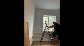 Woman falls after ladder breaks during home renovation in Stavropol Krai, Russia