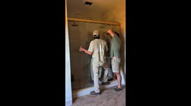 Glass Shower Door Shatters During Installation