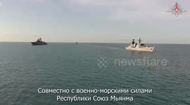 Russian, Myanmar navies hold joint military exercise in Andaman Sea