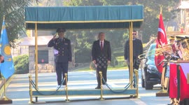 Turkish defense minister welcomes Kazakh counterpart in Ankara