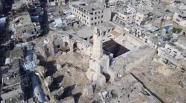 Israeli attacks turn Gaza’s 1,400-year-old Great Omari Mosque into rubble