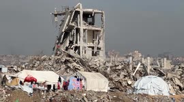 Displaced Palestinians in Gaza endure harsh winter in makeshift tents