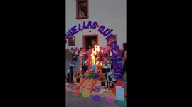 Dia De Muertos Offering Catches Fire