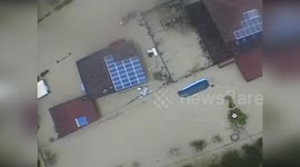 Italy: Firefighters Airlift Residents From Flooded Homes In Romans D’Isonzo