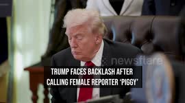 Trump Faces Backlash After Calling Female Reporter 'Piggy'