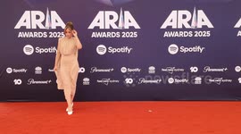 Olivia Molly Rogers arrives on the red carpet for the 2025 ARIA Awards, Sydney, Australia
