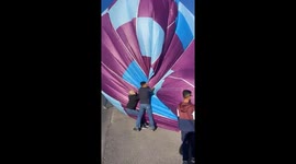 Hot air balloons crash onto roadside at Mexico festival