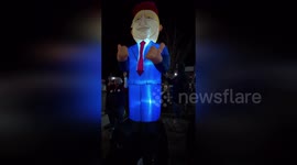 Republicans taunt liberals with giant Trump inflatable figure