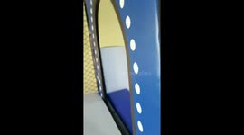 Sister secretly scares younger brother at indoor playground in Inner Mongolia, China