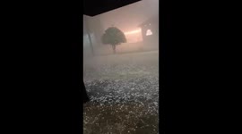 Hailstorm Pummels Barbosa Ferraz