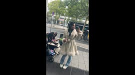 Cyclist fails trick and tumbles in Koblenz, Germany